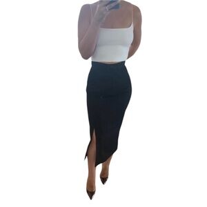 Jovani Classic Black Pencil Skirt